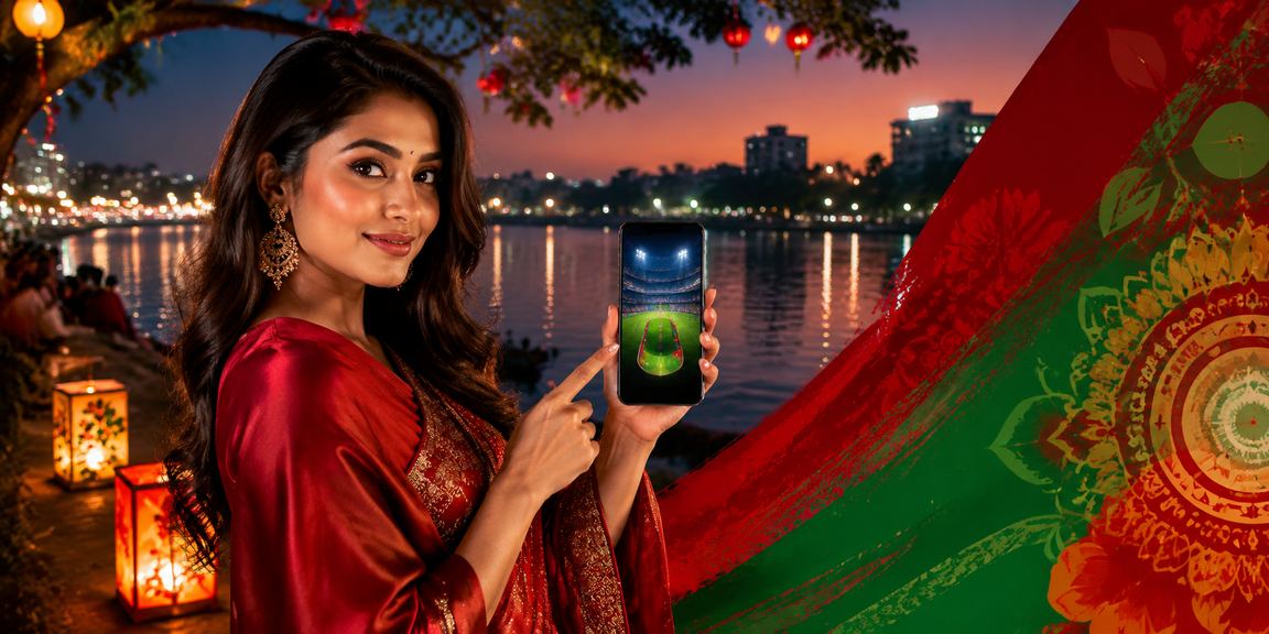 ঢাকায় পহেলা বৈশাখ উপলক্ষে ক্রিকেট ম্যাচে টস প্রেডিকশন করছেন খেলোয়াড়